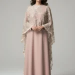 A-line dress and poncho