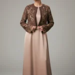 Embroidered crop jacket full sleeve