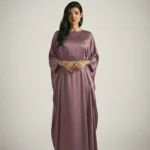 Silk farasha style dress with jewellery belt
