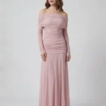 Stretchable off-shoulder lace dress