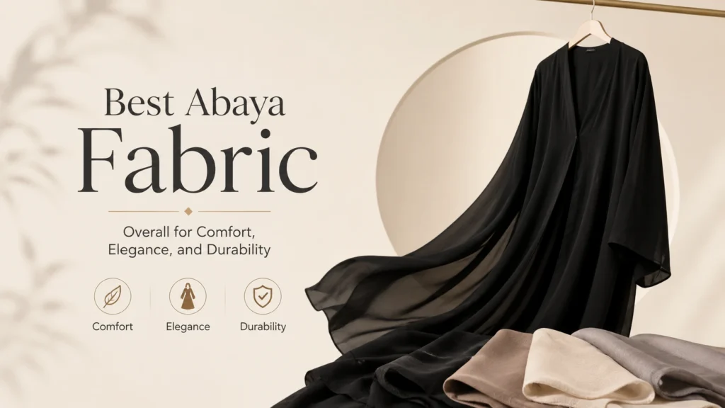 Best Abaya Fabric Overall for Comfort, Elegance, and Durability