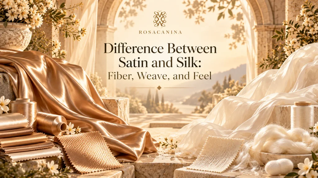 Difference Between Satin and Silk: Fiber, Weave, and Feel