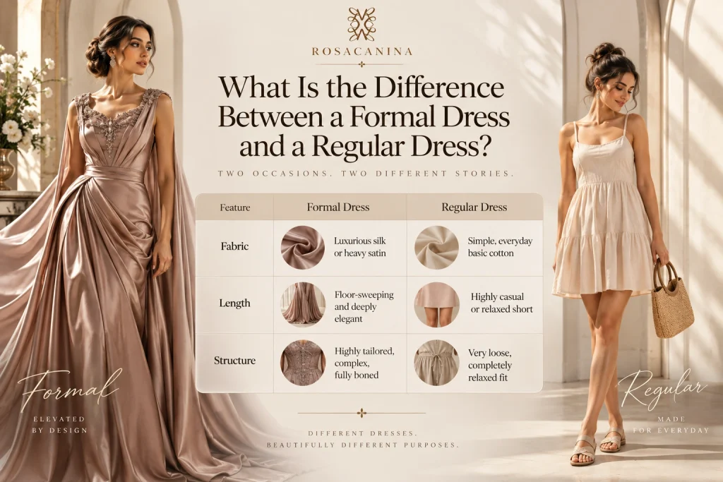 What Is the Difference Between a Formal Dress and a Regular Dress